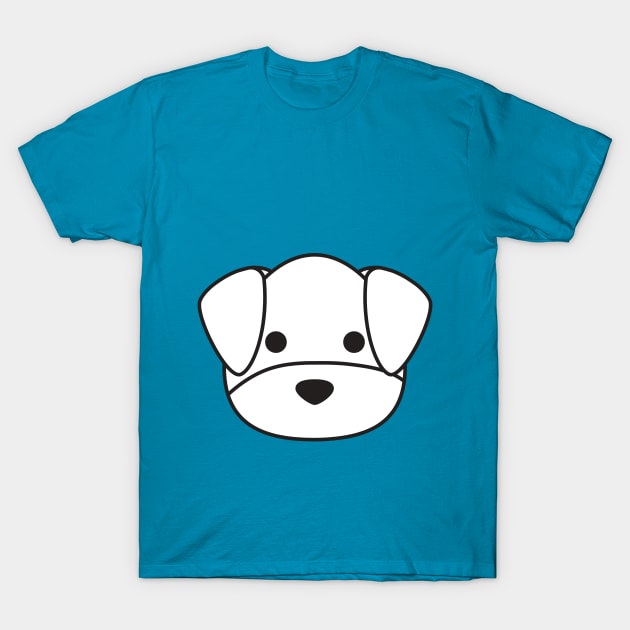 cute dog face T-Shirt by MNZStar